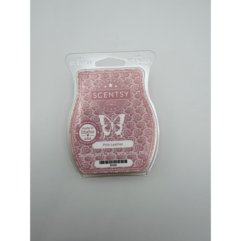 Scentsy Pink Leather Wax Bar Authentic Home Fragrance